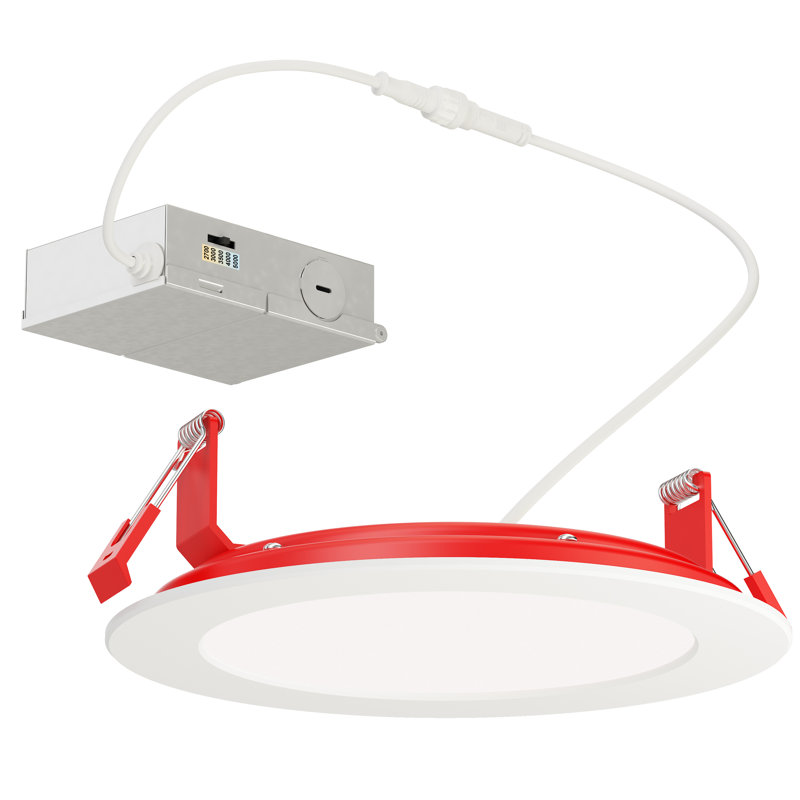 Plafonnier Slim, 15W, H 2,5 po x l 7 po x P 7 po