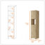Armoire à linge Charlotte, armoire à 2 portes simple, division, une tablette-652212169
