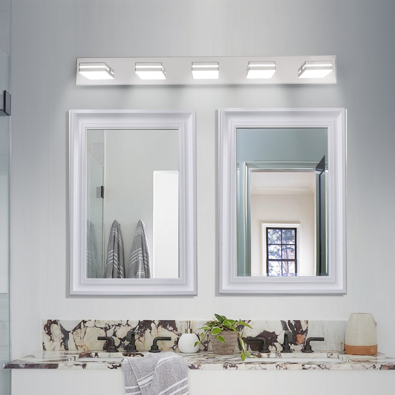 1-chrome LED dimmable industrial Vanity Light