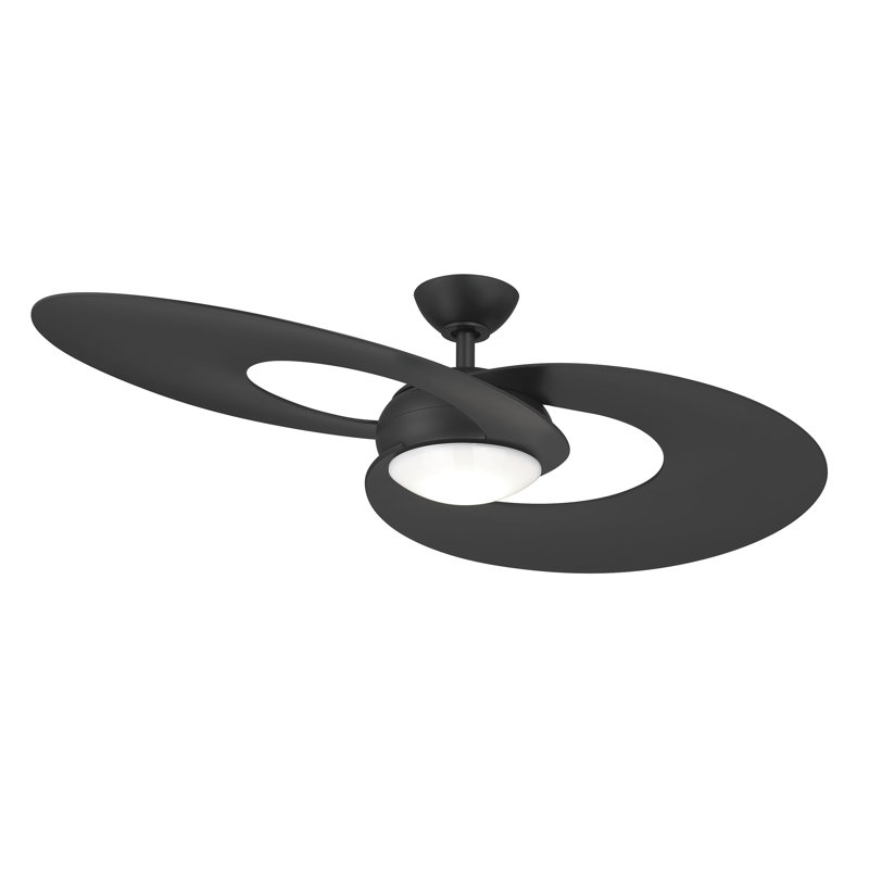 Ventilateur de plafond intelligent DEL 52 po Sirius - noir mat