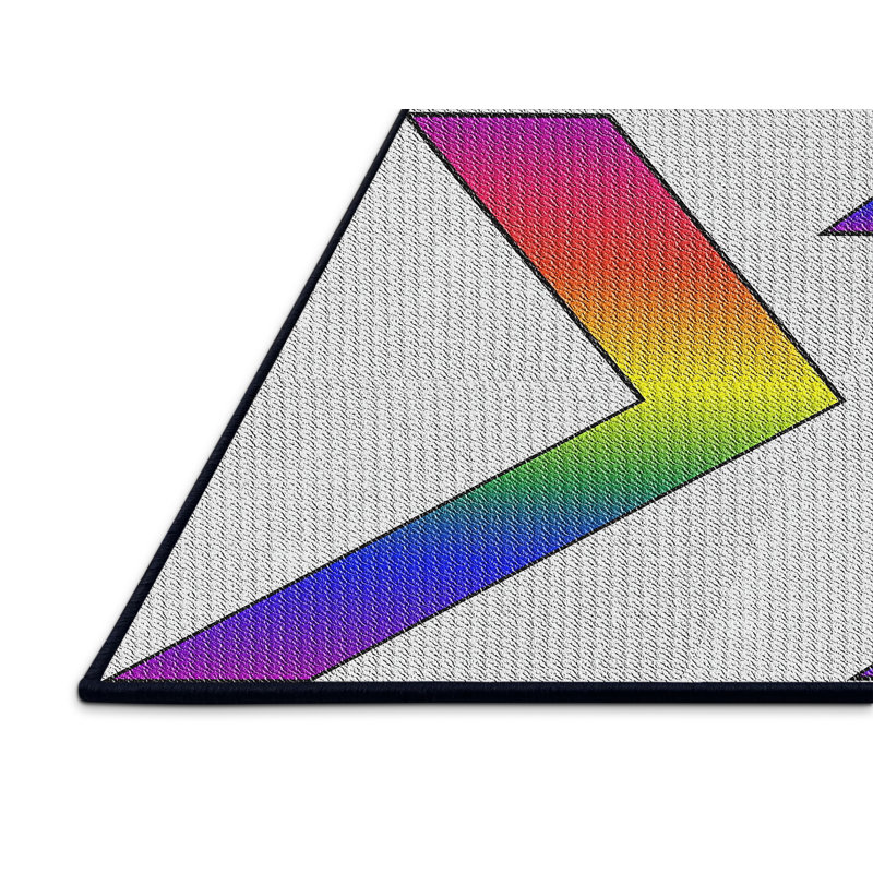 Tapis rose à motifs/mauve/gris Aubina, Rectangle 5 pi x 7 pi