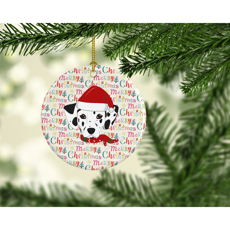Ornement suspendu Dalmatian Merry Christmas
