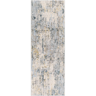 Tapis bleu sarcelle / jaune Barkley