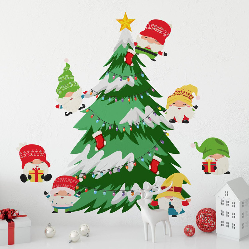 Adhésif décoratif gnome de Noël Tomte