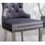Chaise d'appoint rembourrée en velours Sydnie-1296681850