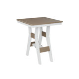 Berlin Gardens Harbor Regular Top With White Base Square Bar Table