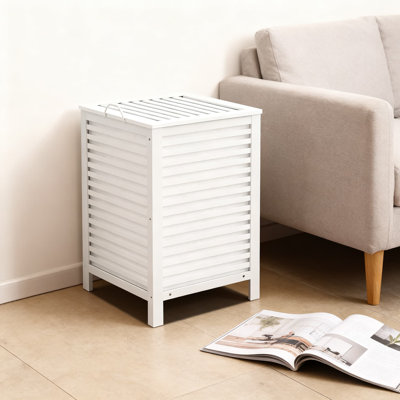 Grand panier à linge en bambou de 120 L avec couvercle, sac de doublure amovible à 2 sections, double trieur de vêtements pour la chambre à coucher, la salle de bain et l'organisation de la salle de lavage