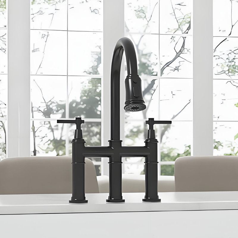Dilon Pull Down Kitchen Faucet, Matte Black