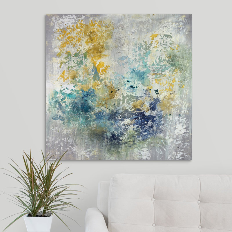 « coucher de soleil sur les vagues breaks », peinture sur toile, Toile tendue, H 12 po x l 12 po x P 1,25 po
