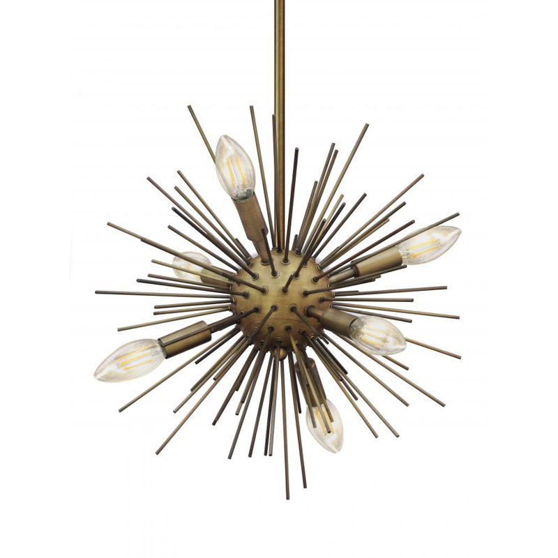 Lustre sphérique unique à 6 lumières
