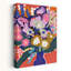 Art mural abstrait avec fleurs printanières-1646163406