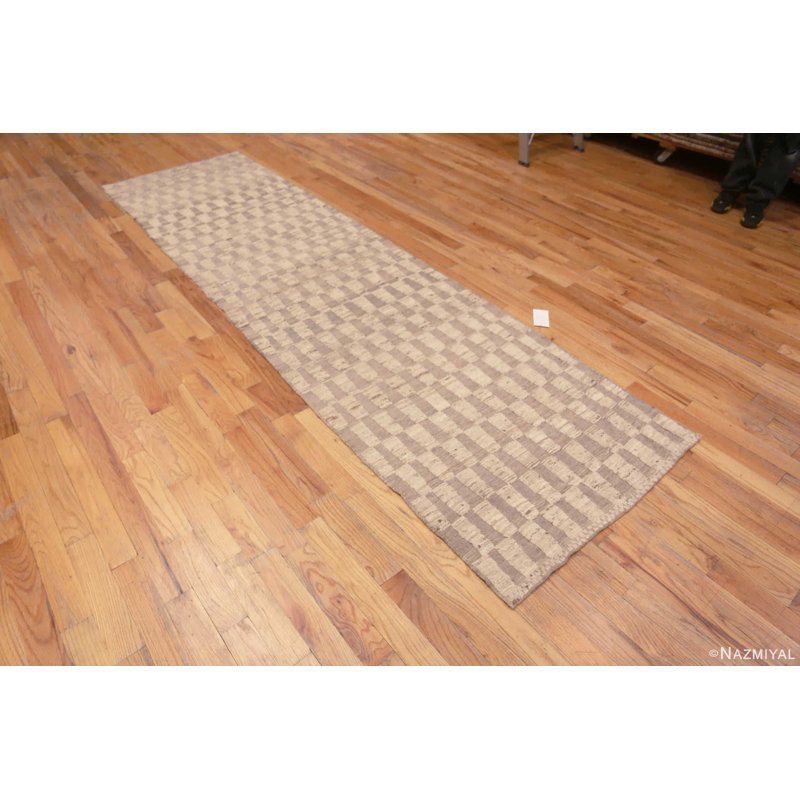One-of-a-Kind 3'6" X 12' Hand Knotted Area Rug