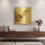 «Desert Camel I» par Alan Majchrowicz, art mural en métal doré, 24 po x 24 po-939821595