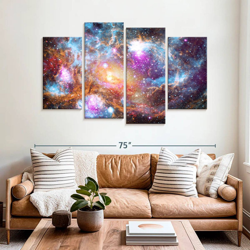 Oberax Galaxies cosmiques, H 42 po x l 68 po