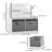 Large Storage Box With Collapsible Fabric Drawers