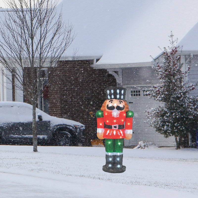 Acrylic Nutcracker LED Lighted Display