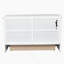 Grand lit escamotable avec tiroir de rangement et station de charge Murphy, port USB, cadre de lit escamotable en pin massif pour bureau à domicile, studio ou chambre d'amis, blanc-1465759878-1465759877