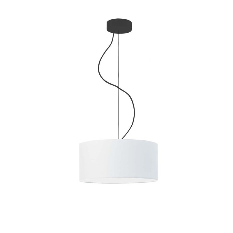 Atlis 1 - Light Single Pendant, Black, White