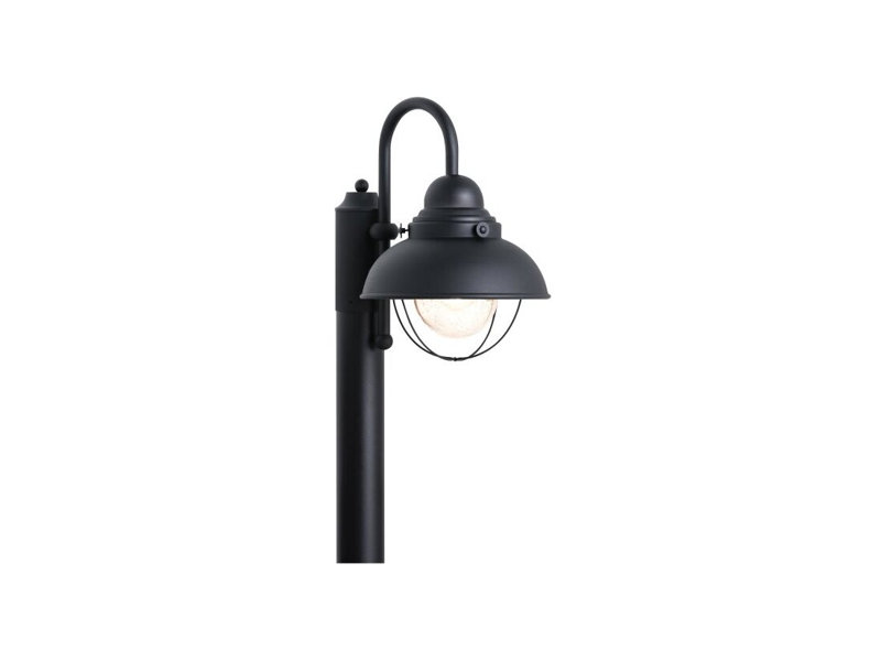 456371B60FF444D38358CDFBC8A03BE4 Sea Gull Lighting Sebring 100w Capuchon de poteau d'éclairage (noir)