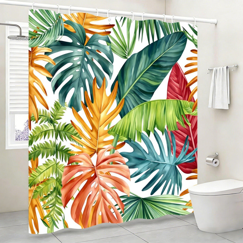 Rideau de douche Tropical Palm 72 x 72 po