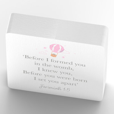 Quinnwood Text & Numbers Letter Block