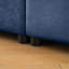 Élégant canapé en chenille 2 places avec 2 sièges de rangement pour repose-pieds, dossier cylindrique et accoudoirs, causeuse moderne en tissu avec espace de rangement caché-114229942