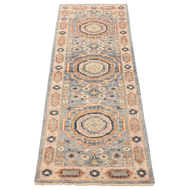 Tapis bleu denim unique 8 pi 1 po x 2 pi 7 po denim One Serace