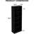 5-Tier Bookshelves Storage Cabinet Black-123166968-123166969