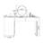 Makeup Vanity with Light mirror,2 drawers