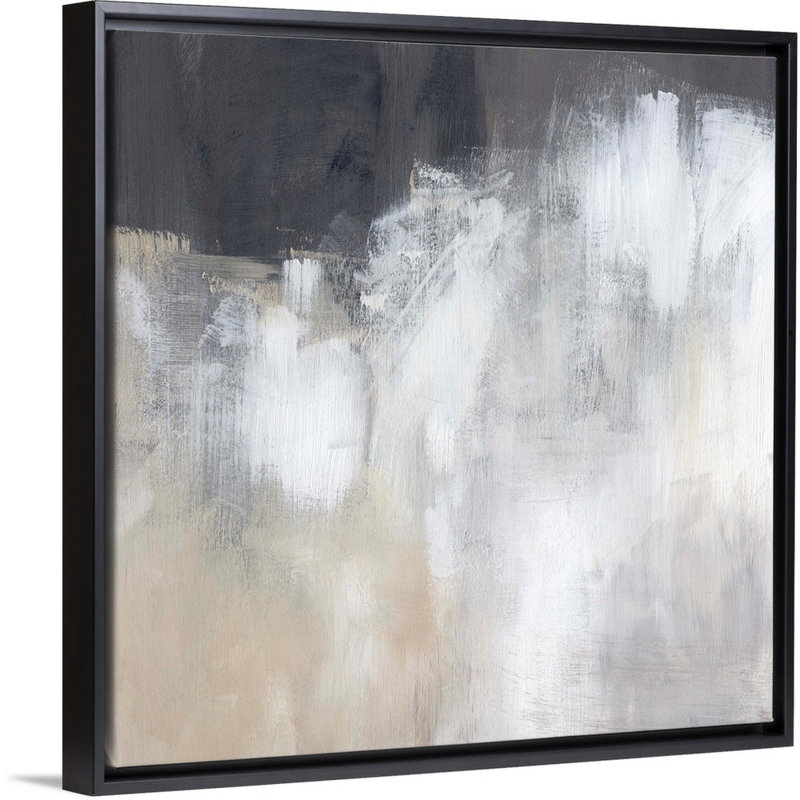 Neutral Abstract II par Jennifer Paxton Parker - reproduction d'art sur toile, H 26 po x l 26 po, Noir