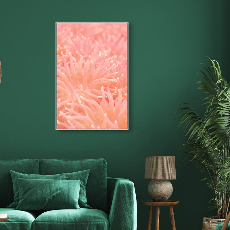 Deep Sea Flowers Print by Oliver Gal, 37"H x 25"W, Silver Floater Frame