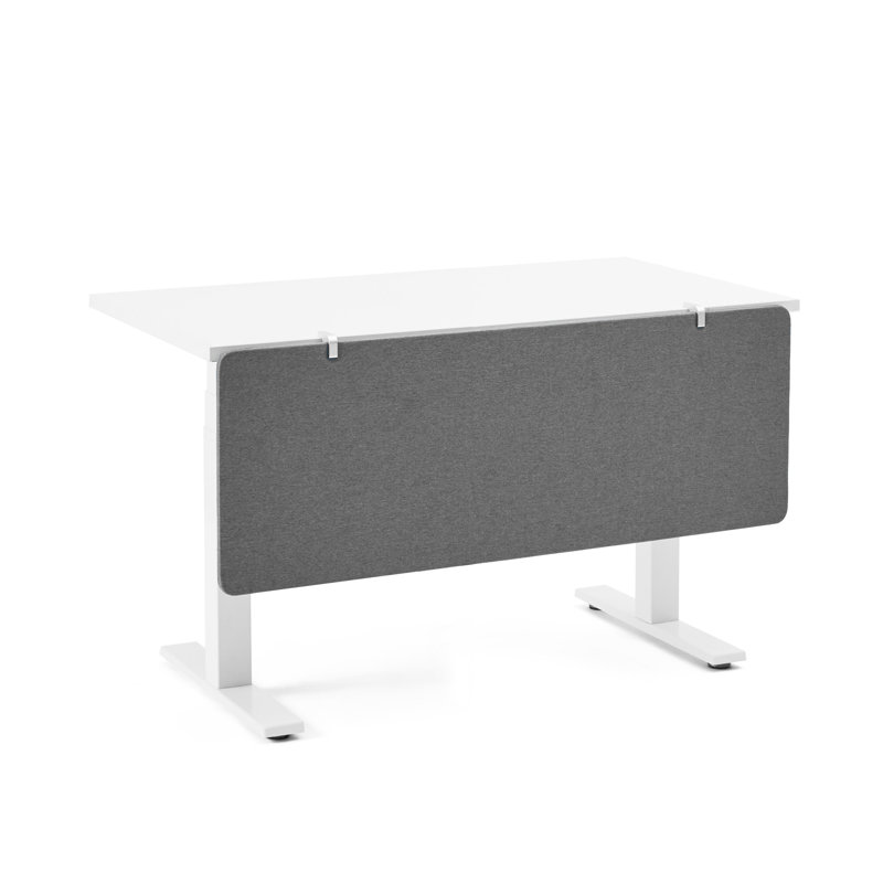 Panneau de modestie en tissu Pinnable, H 17,5 po x L 45 po, Gris foncé