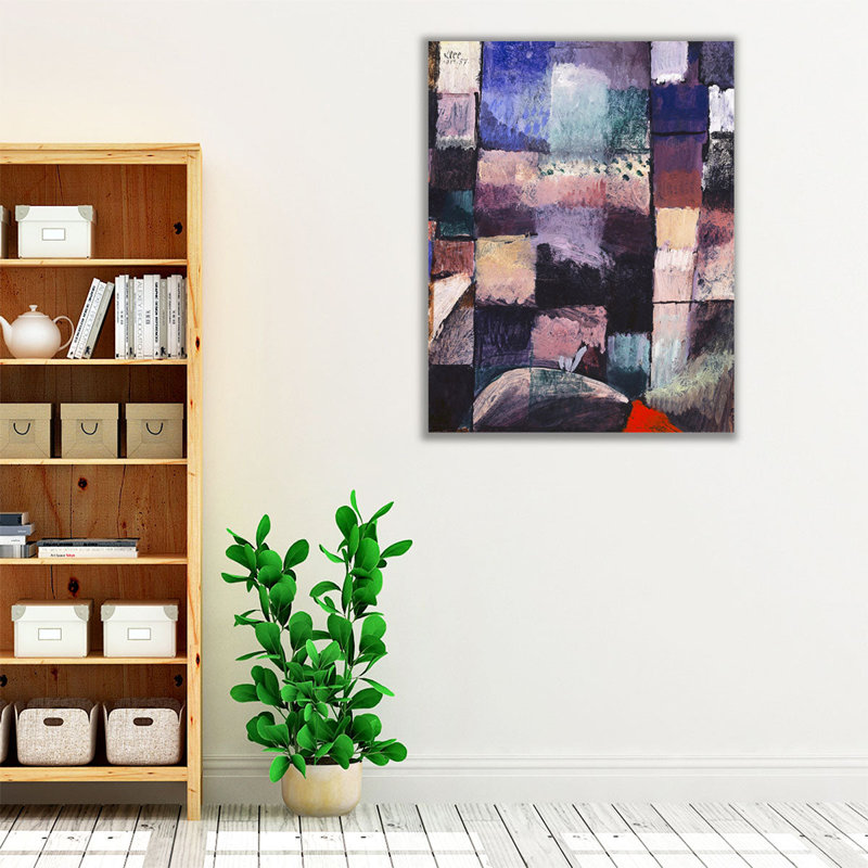 «About A Motif From Hammamet» - reproduction d'art sur toile, H 30 po x l 24 po
