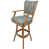 Blue Polyester Blend/ Tan Frame