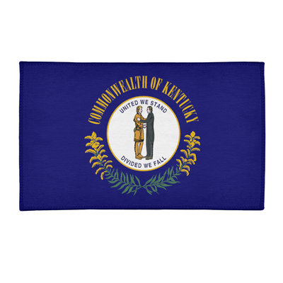 Tapis bleu de chenille kentucky flag