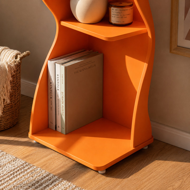 Bibliothèque de coin 70 ", Orange