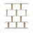 Jayvianna 53.9" H x 51.6" W Modern Geometric Bookcase-2044407956
