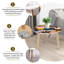 Ensemble de 2 tables basses gigognes Triangle