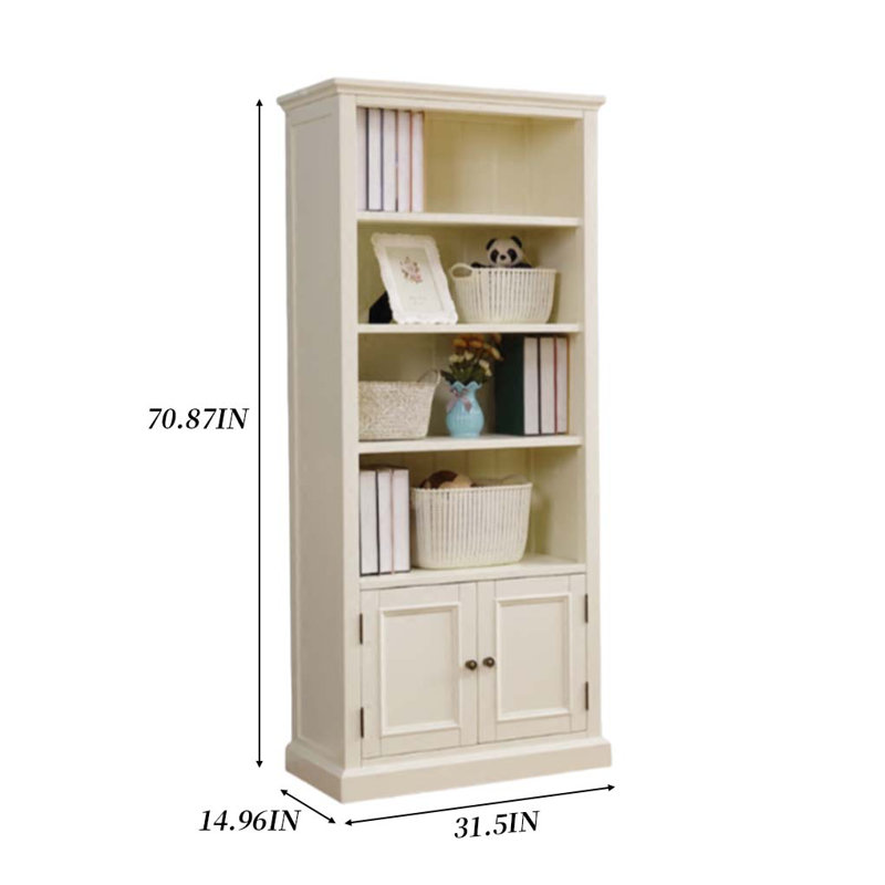 Modern minimalist style solid wood bookcase