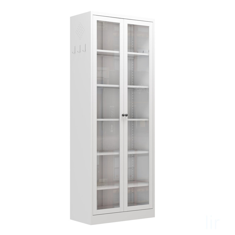 Armoire de cuisine en métal durable avec 5 tablettes réglables, rangement autoportant de 72 pouces de hauteur pour une utilisation polyvalente