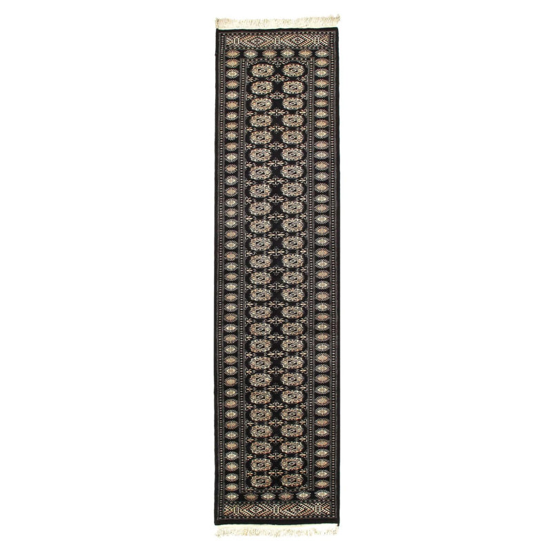 Wool Oriental Area Rug in Black