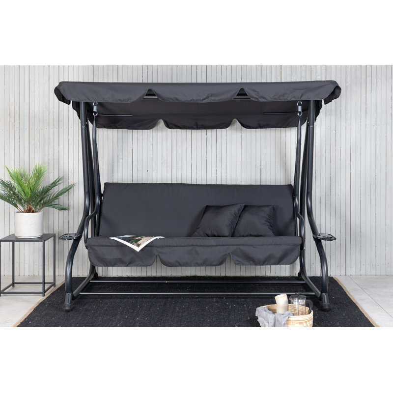 Aarona 3 Person Porch Swing with Canopy