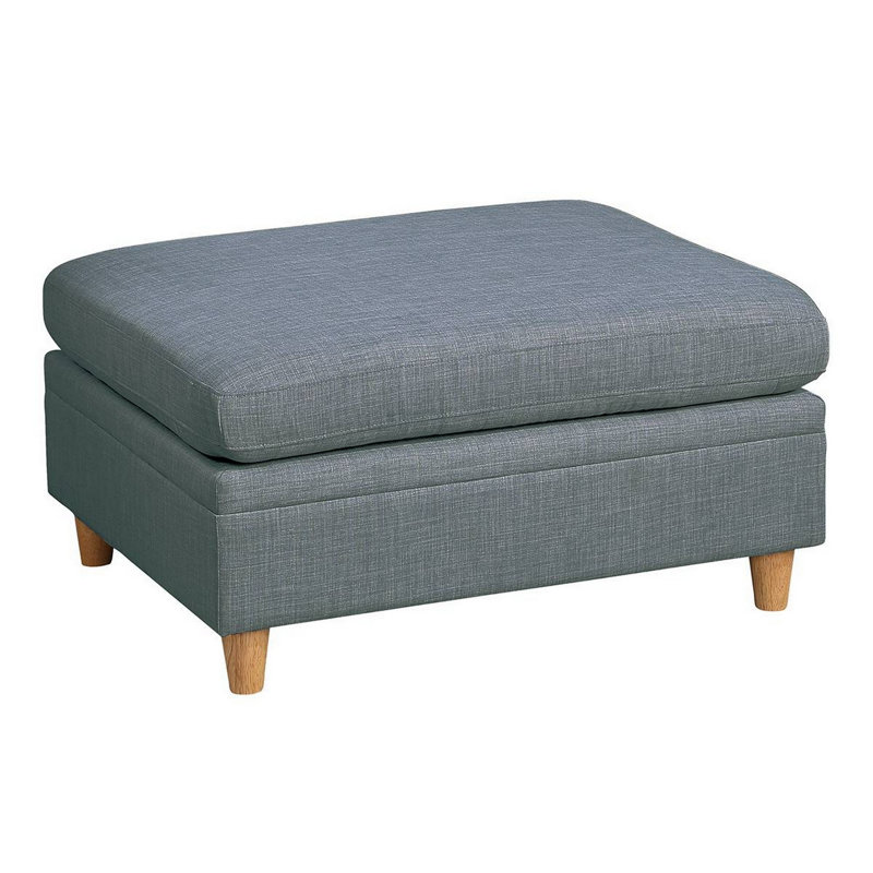 Repose-pieds Calvete, Velours gris velours