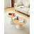 ROUND COFFEE TABLE WHITE+WOOD