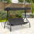 Porch Swing with Adjustable Canopy-86842221