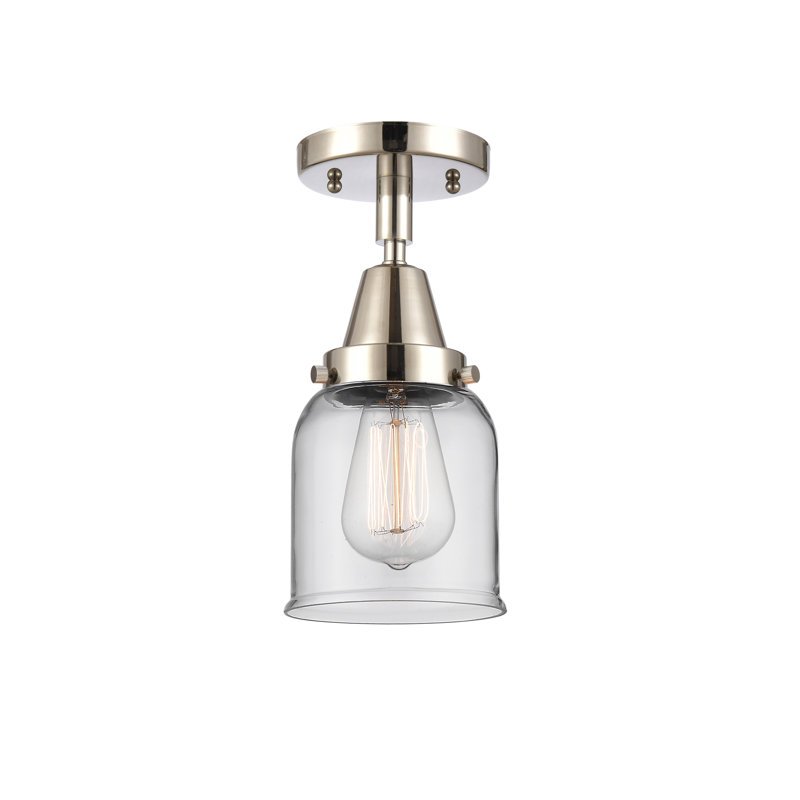 Plafonnier en verre, Ampoule non incluse, Oui, Nickel poli