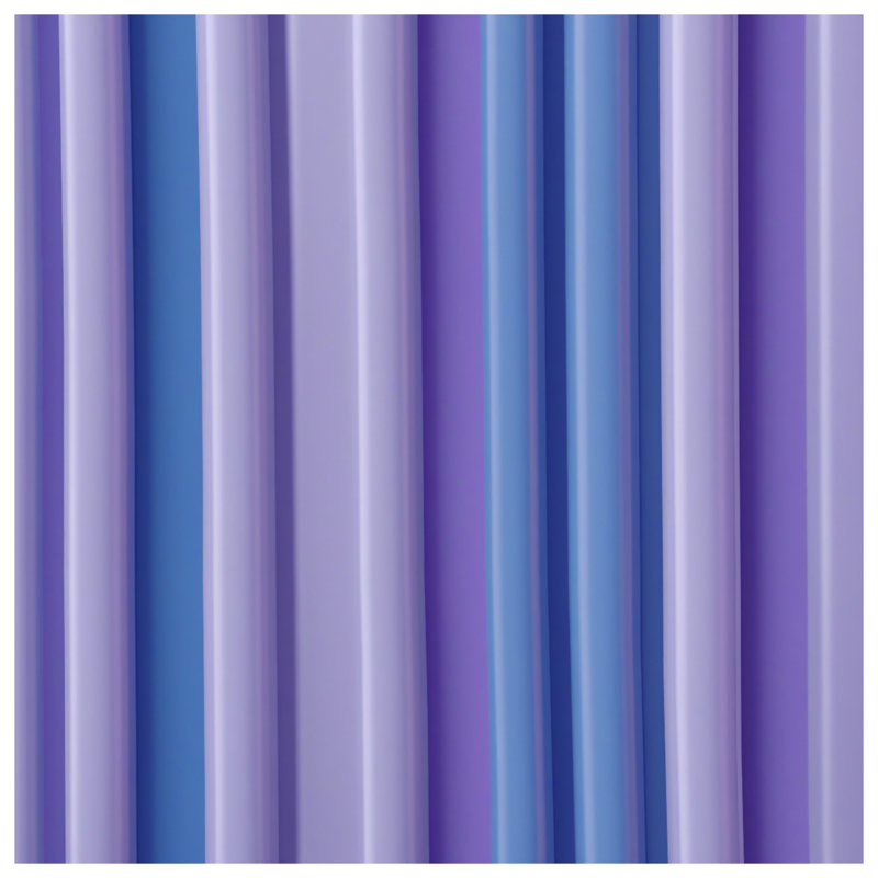 Édredon à rayures bleues et mauves, Très grand lit