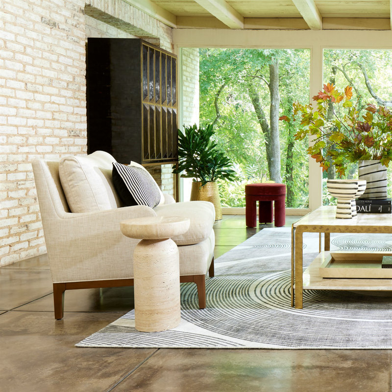 Papu Upholstered Decorative Stool, Cayenne