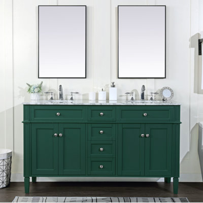Ensemble de meuble-lavabo double 60 "Rivers