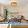 20”rattan Ceiling Fan With Light And  Remote Control,boho Ceiling Fan With Light And Paper Rope For Living Room/bedroom/dining Room